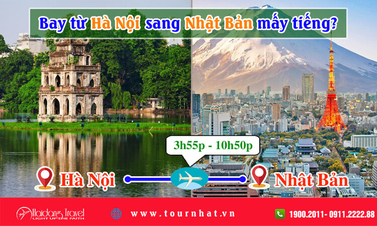 Bay từ Hà Nội sang Nhật Bản mấy tiếng?